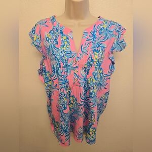 NWT Lilly Pulitzer Golda Ladies Blouse